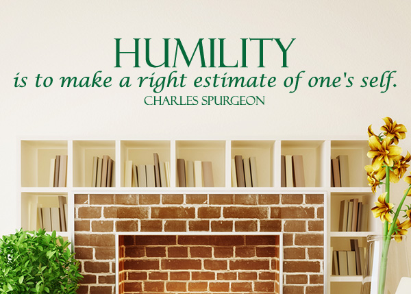 Humility Quote Vinyl Wall Statement