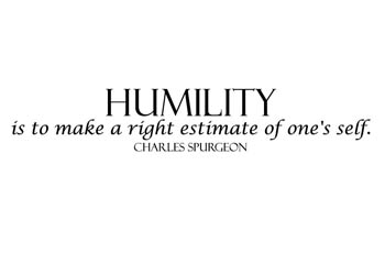 Humility Quote Vinyl Wall Statement #2