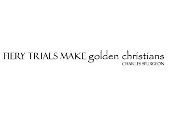 Trials Make Golden Christians Vinyl Wall Statement #2