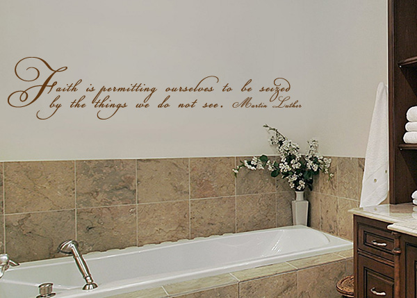 Faith - Seized by Things Not Seen Vinyl Wall Statement