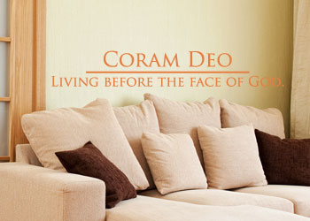 Coram Deo Vinyl Wall Statement