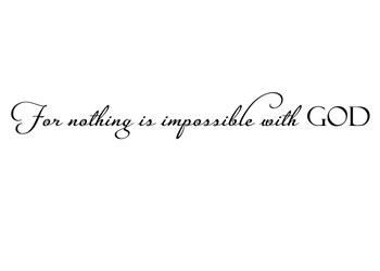 Nothing is Impossible Vinyl Wall Statement #2