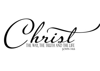 Christ Is the Way Vinyl Wall Statement - John 14:6 #2