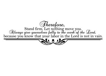 Stand Firm Vinyl Wall Statement #2