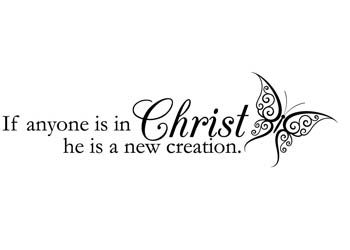 A New Creation in Christ Vinyl Wall Statement #2