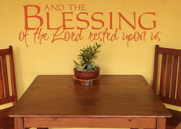 The Blessing of the Lord Vinyl Wall Statement