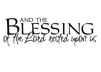 The Blessing of the Lord Vinyl Wall Statement #2