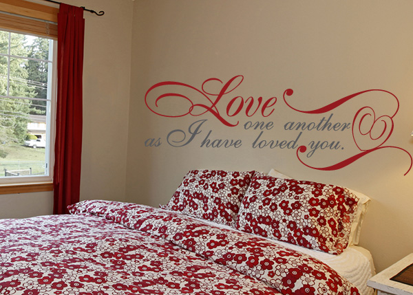 Love One Another Vinyl Wall Statement - John 13:34