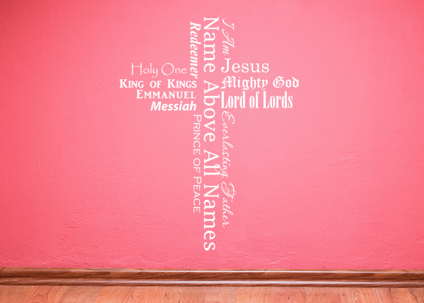 Names of God Vinyl Wall Statement