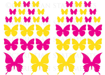 Butterfly Pack Vinyl Wall Statement