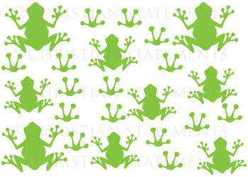 Frog Pack Vinyl Wall Statement