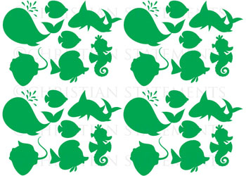 Sea Creatures Pack Vinyl Wall Statement
