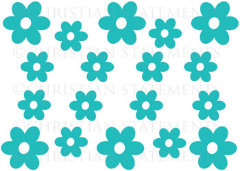 Flower Add on Pack Vinyl Wall Statement