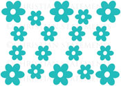 Flower Add on Pack Vinyl Wall Statement