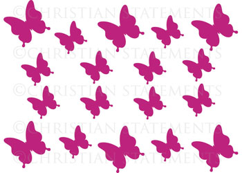Butterfly Add on Pack Vinyl Wall Statement