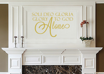 Soli Deo Gloria Vinyl Wall Statement