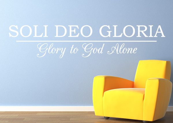 Soli Deo Gloria Vinyl Wall Statement
