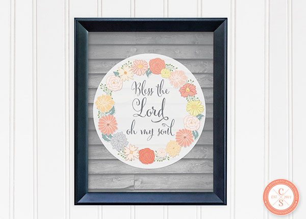 Bless the Lord Wood Panel Wall Print