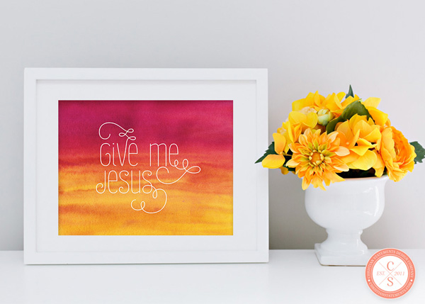 Give Me Jesus Wall Print