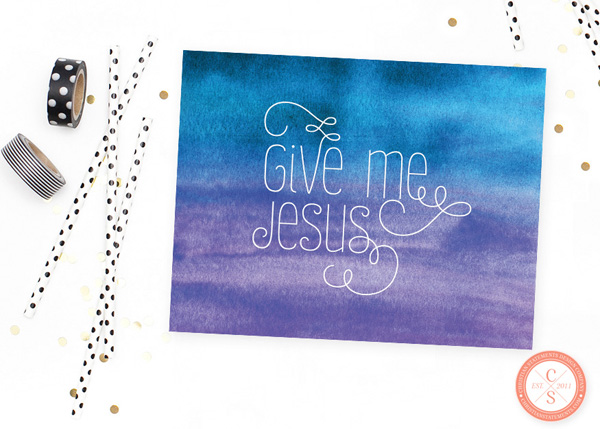 Give Me Jesus Wall Print #2