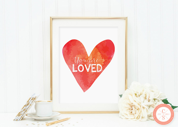 You Are Loved Wall Print