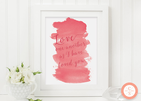 Love One Another as I Have Wall Print - John 13:37