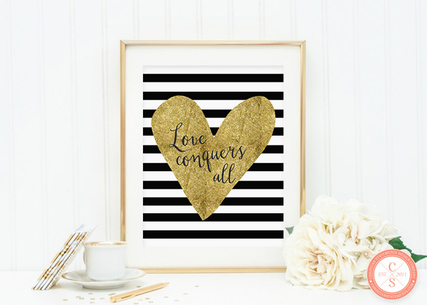 Love Conquers All Wall Print - 1 Corinthians 13