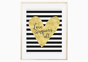 Love Conquers All Wall Print - 1 Corinthians 13