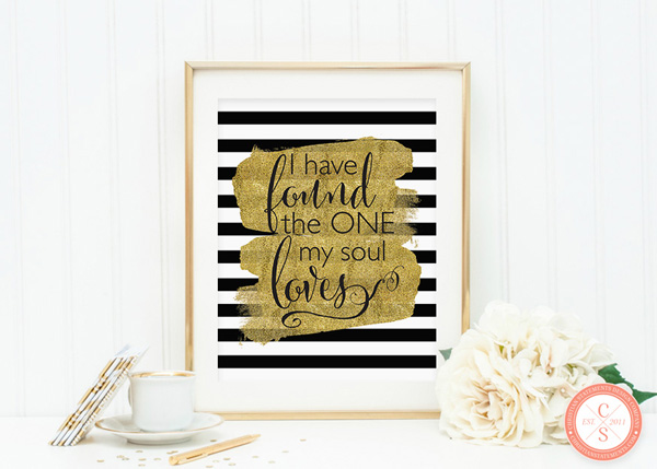 I Have Found the One My Soul Loves Wall Print - Song of Solomon 3:7