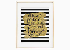 I Have Found the One My Soul Loves Wall Print - Song of Solomon 3:7