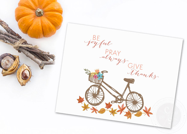 Be Joyful Pray Always Give Thanks Wall Print #2