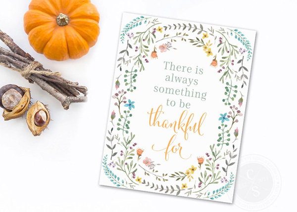 There Is Always Something To Be Thankful For Wall Print #2