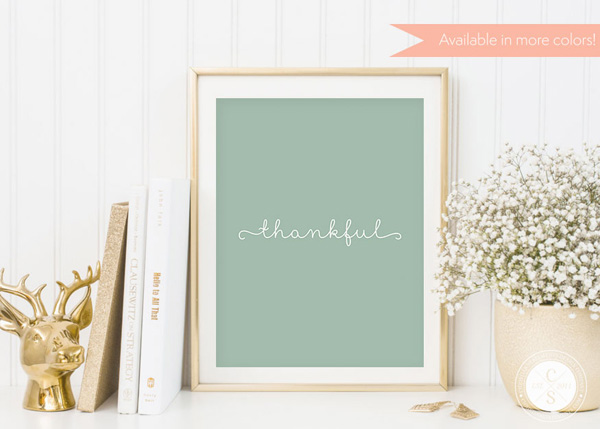Thankful Wall Print