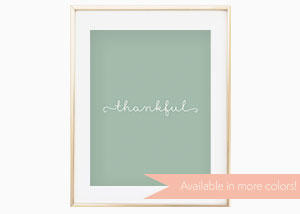 Thankful Wall Print