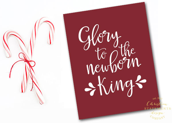 Glory To The Newborn King Wall Print #2