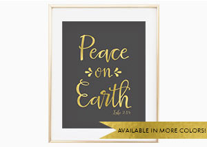 Peace On Earth Wall Print - Luke 2:14