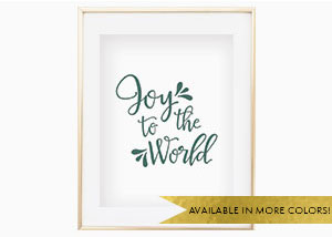Joy To The World Wall Print