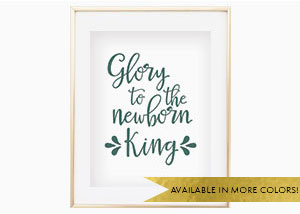 Glory To The Newborn King Wall Print