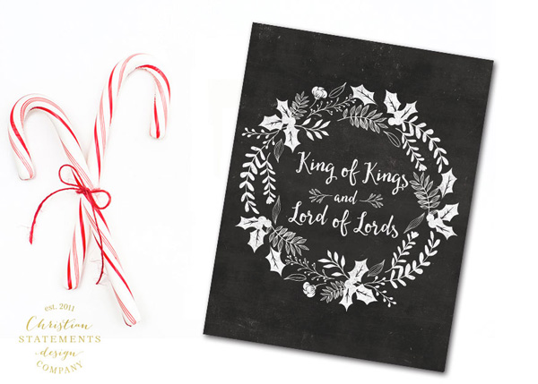 King Of Kings And Lord Of Lords Chalkboard Wall Print #2