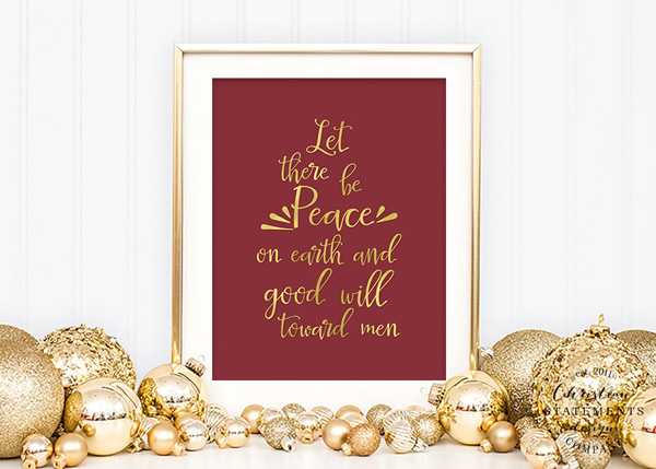 Let There Be Peace On Earth Wall Print