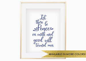 Let There Be Peace On Earth Wall Print