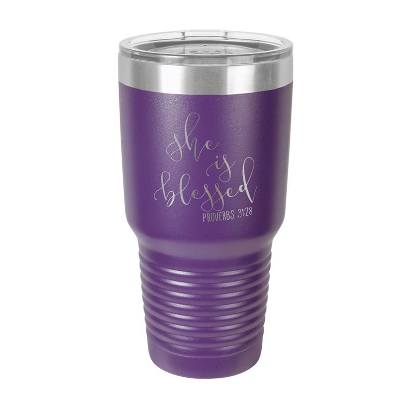 She Is Blessed Insulated Tumbler